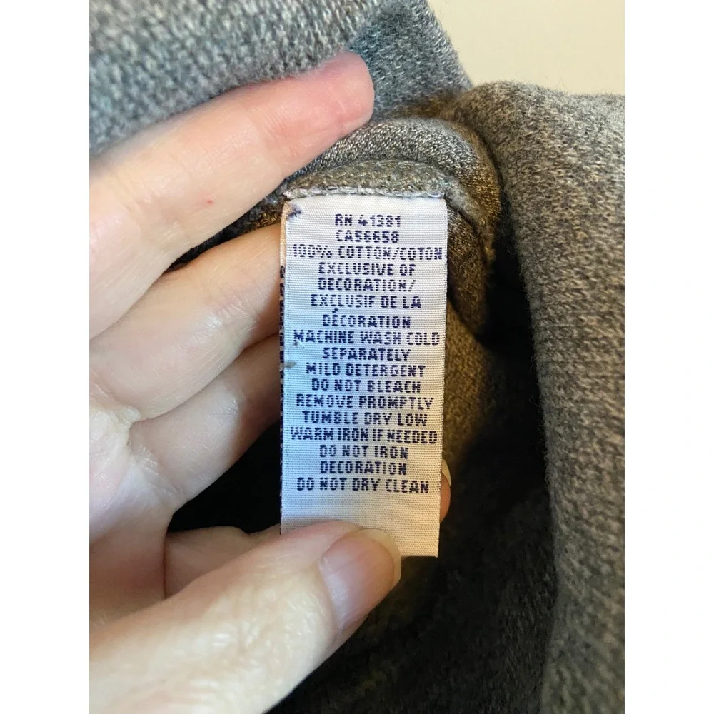 Polo Ralph Lauren Mens Gray Shawl Collar Button Pullover Cotton Sweater Size M